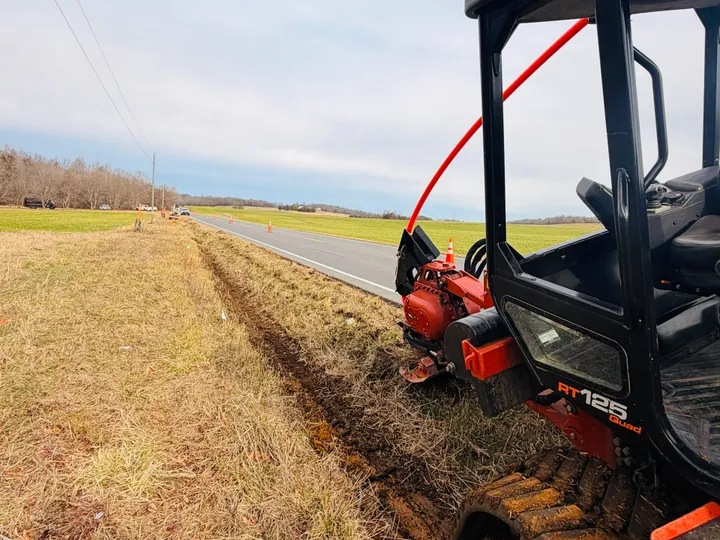 Cable blowing operation